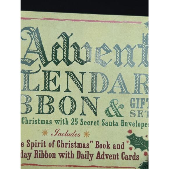 NEW Unused Cider Mill Advent Calendar Ribbon & Gift Set Christmas Holiday - Picture 7 of 7